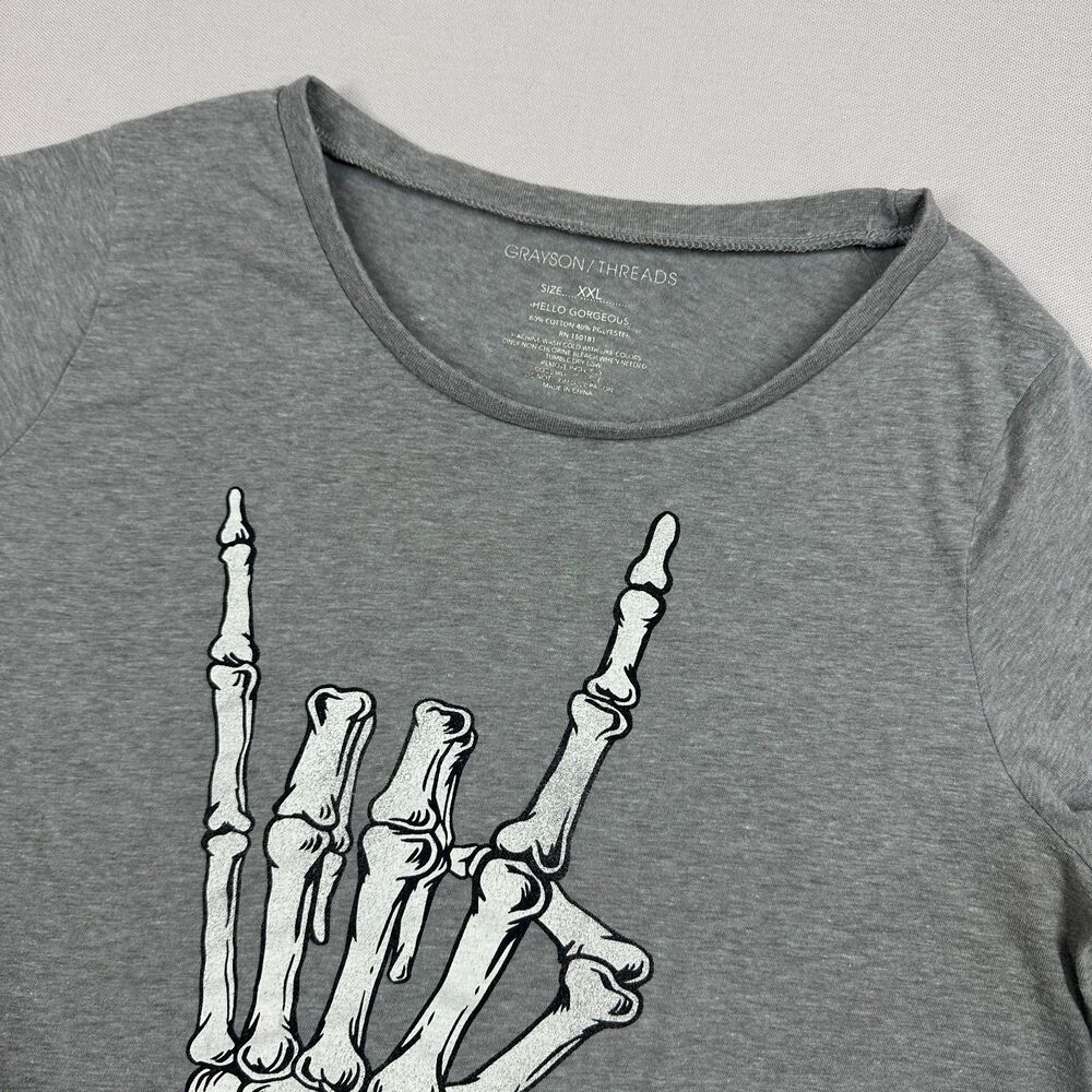 Grayson Threads Hello Gorgeous Gray T-Shirt - Size XXL